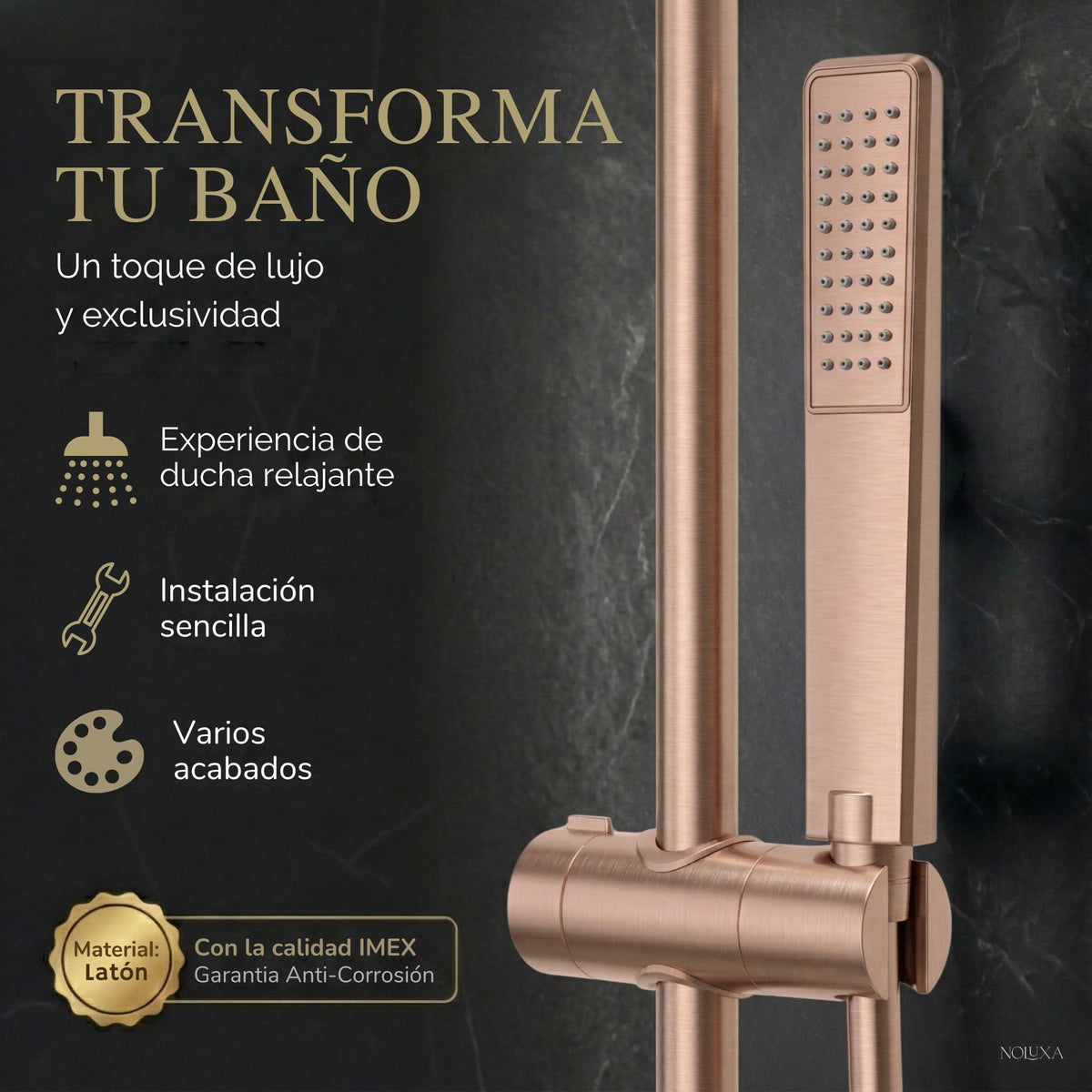 Coluna de banheira monocomando Série TOSCANA