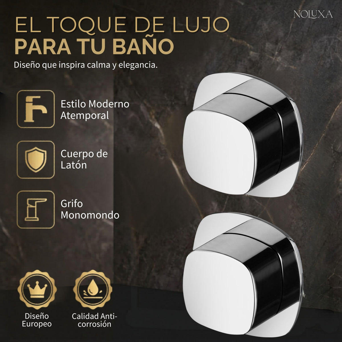 GRIFO LAVABO EMPOTRADO BIMANDO SERIE TOSCANA