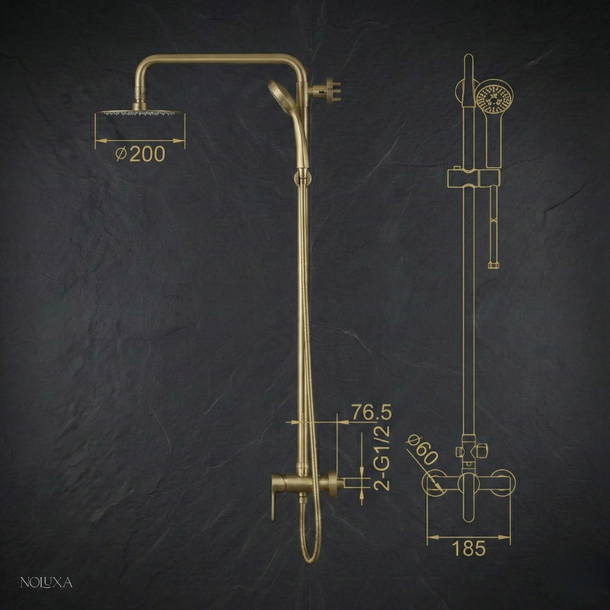 COLUMNA DE DUCHA MONOMANDO SERIE URAL