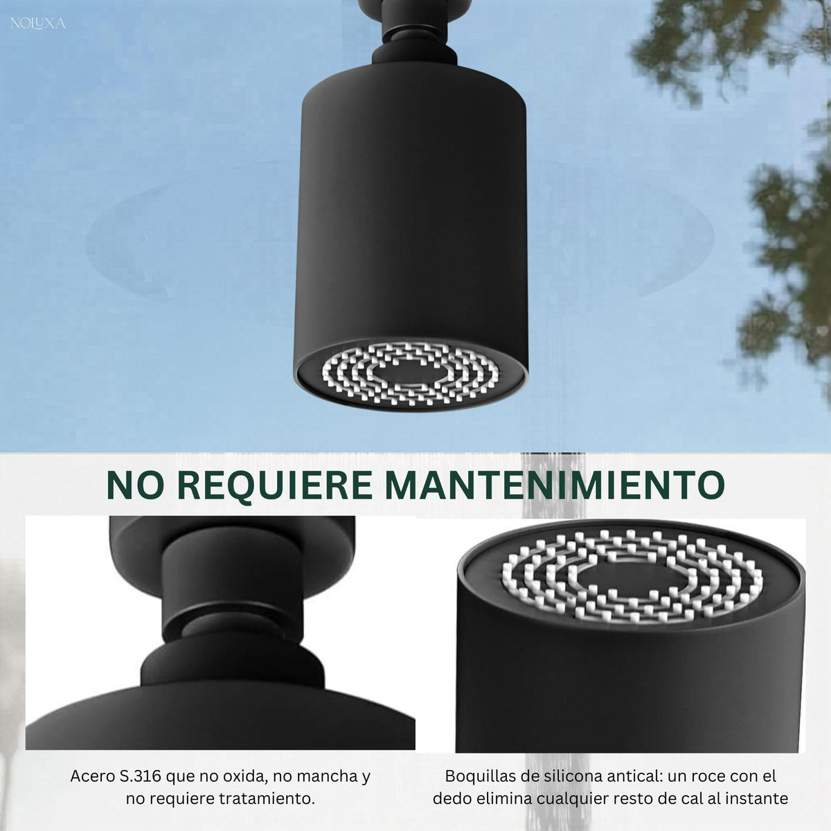DUCHA PISCINA EXTERIOR EN ACERO INOX. S.316 SERIE POOL