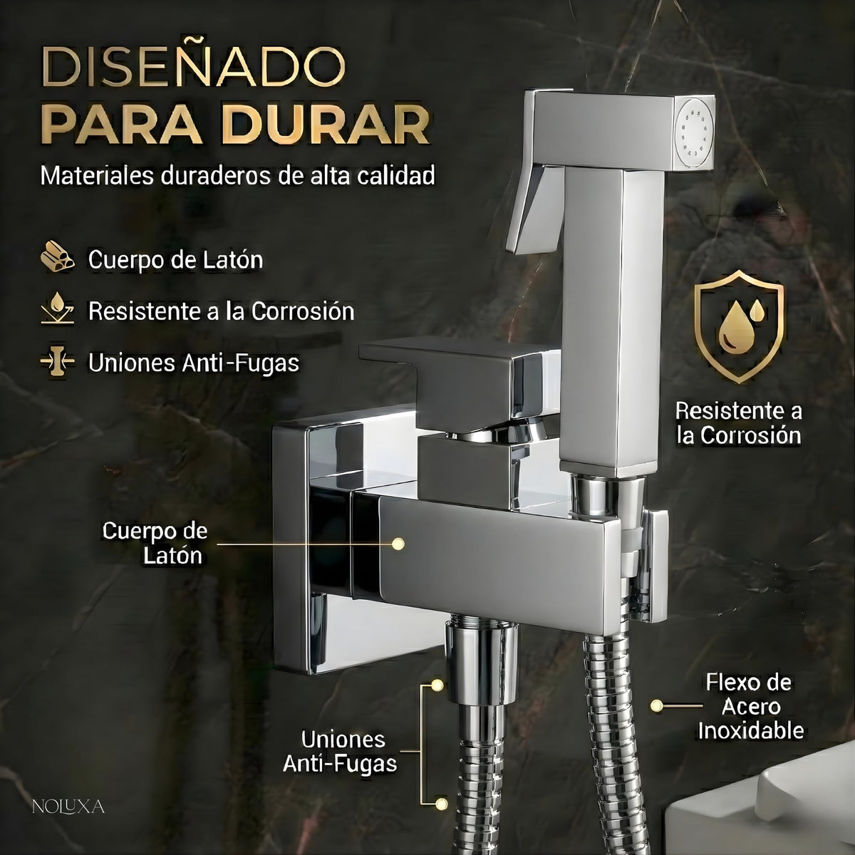 DUCHA HIGIÉNICA EMPOTRADA PARA WC SERIE IRLANDA