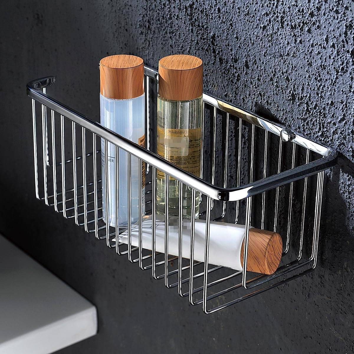 JABONERA RECTANGULAR DE ACERO INOX S.304