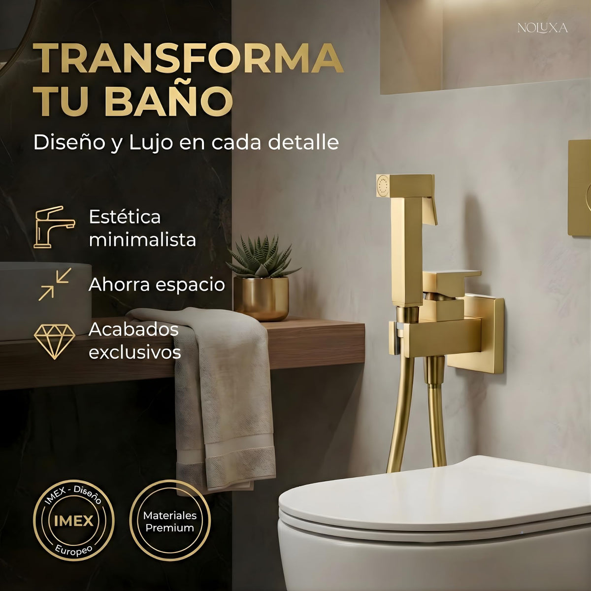 DUCHA HIGIÉNICA EMPOTRADA PARA WC SERIE IRLANDA