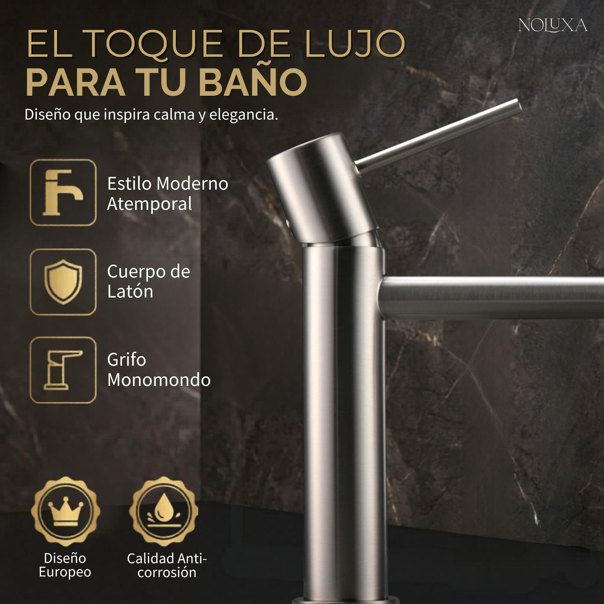 Mitigeur de lavabo à bec bas Série MONZA