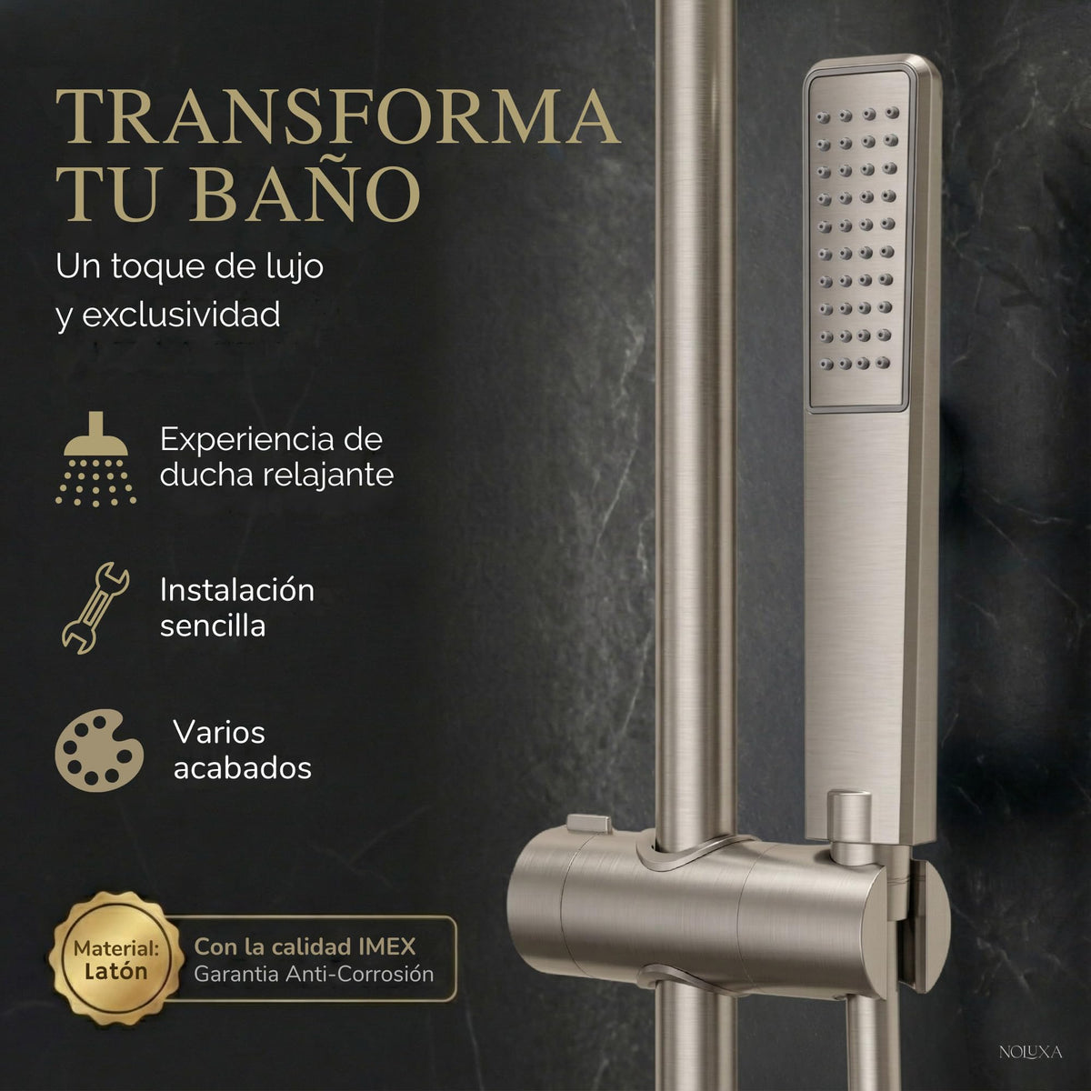 Coluna de banheira monocomando Série TOSCANA