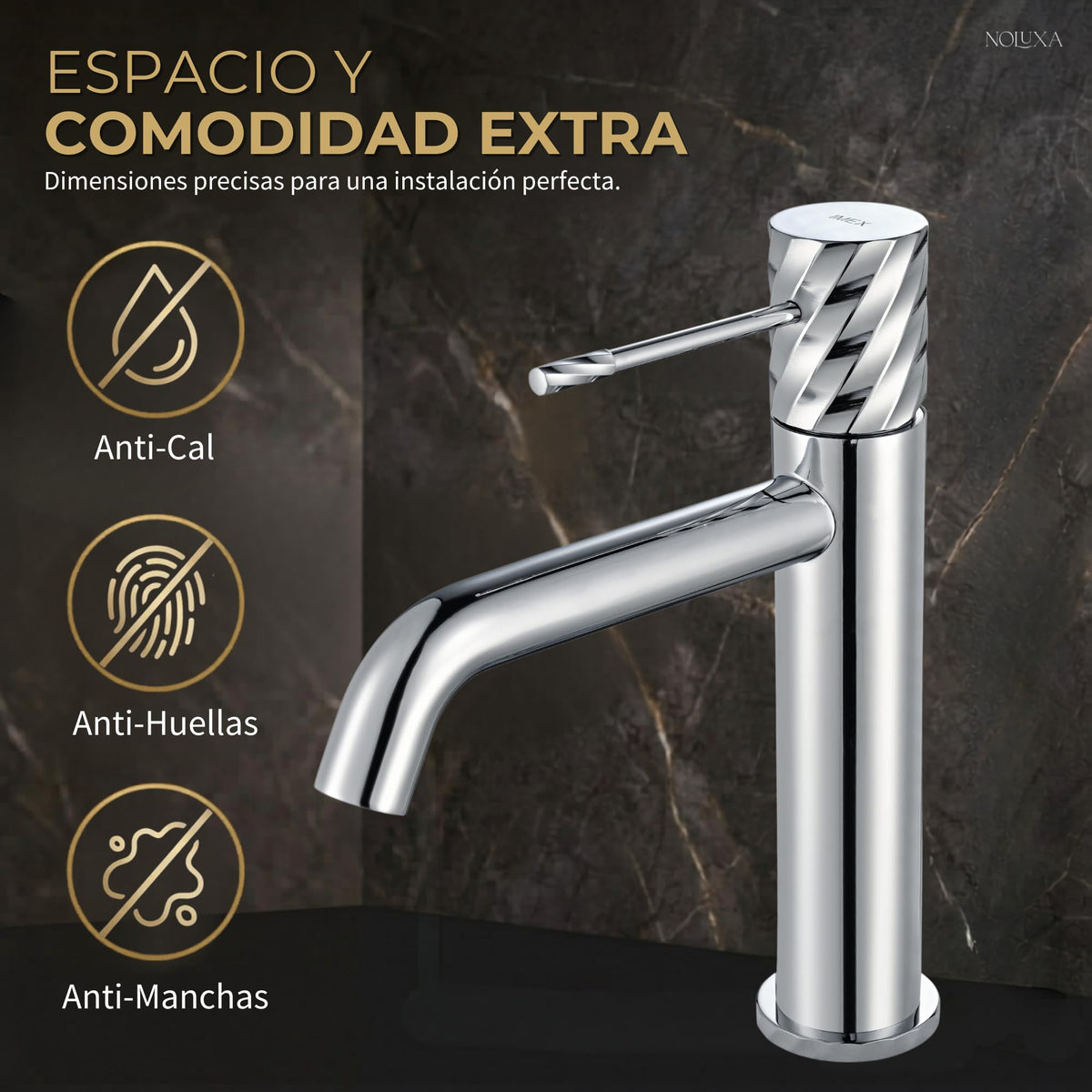 Miscelatore monocomando per lavabo con canna bassa Serie BLESS