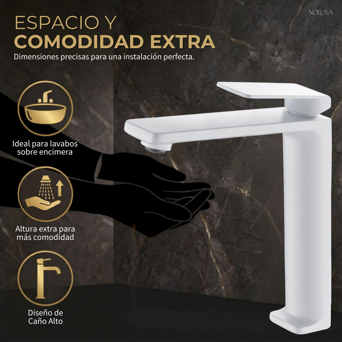 Miscelatore monocomando per lavabo con canna alta Serie FIYI