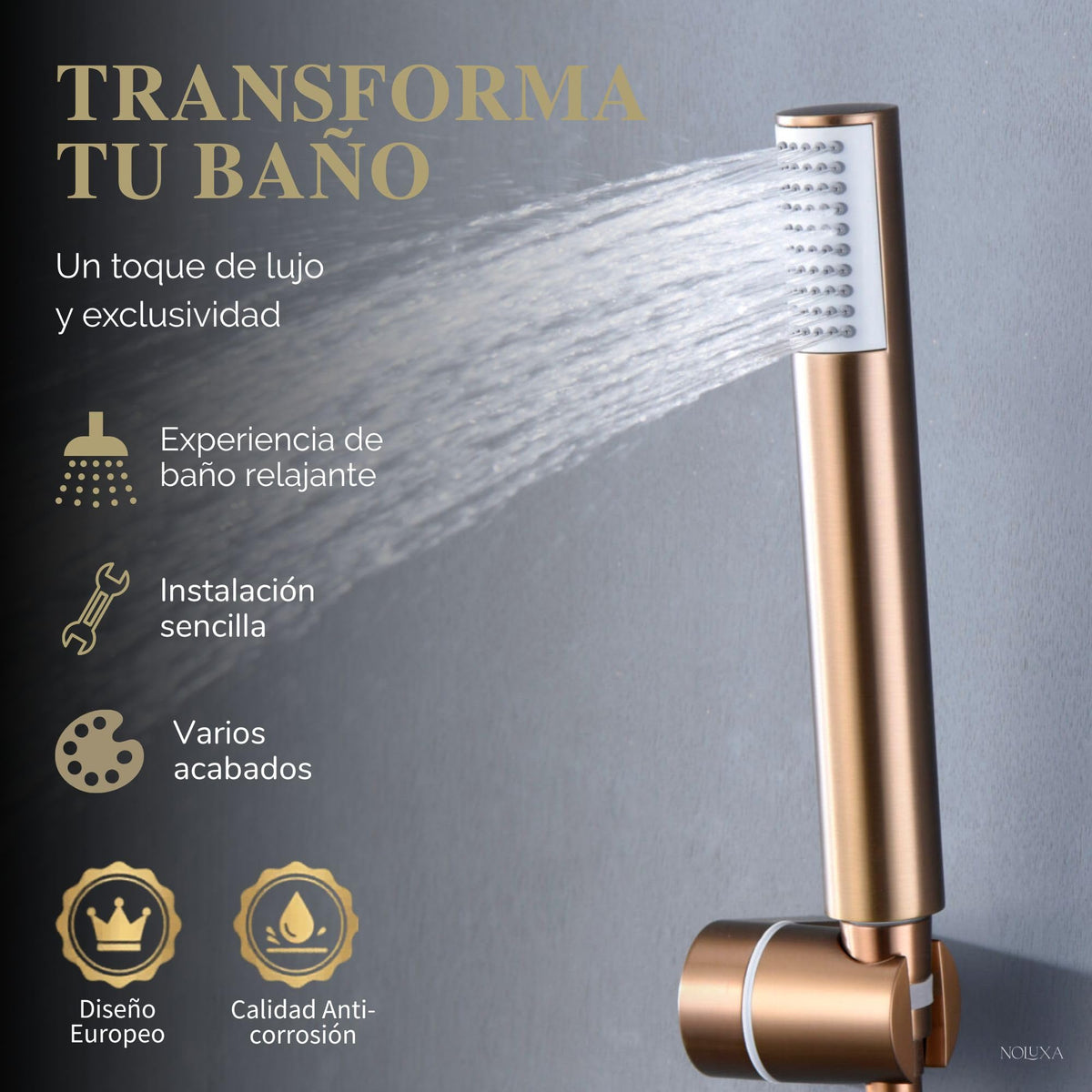 GRIFO BAÑERA Y DUCHA TERMOSTÁTICO SERIE GÉNOVA