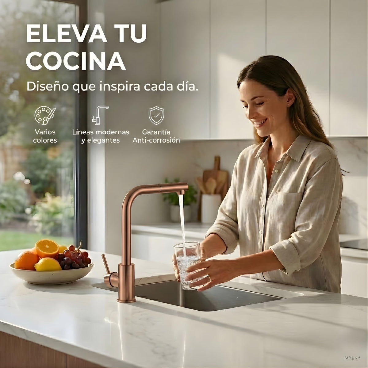 GRIFO DE COCINA EXTRAÍBLE SERIE MALTA