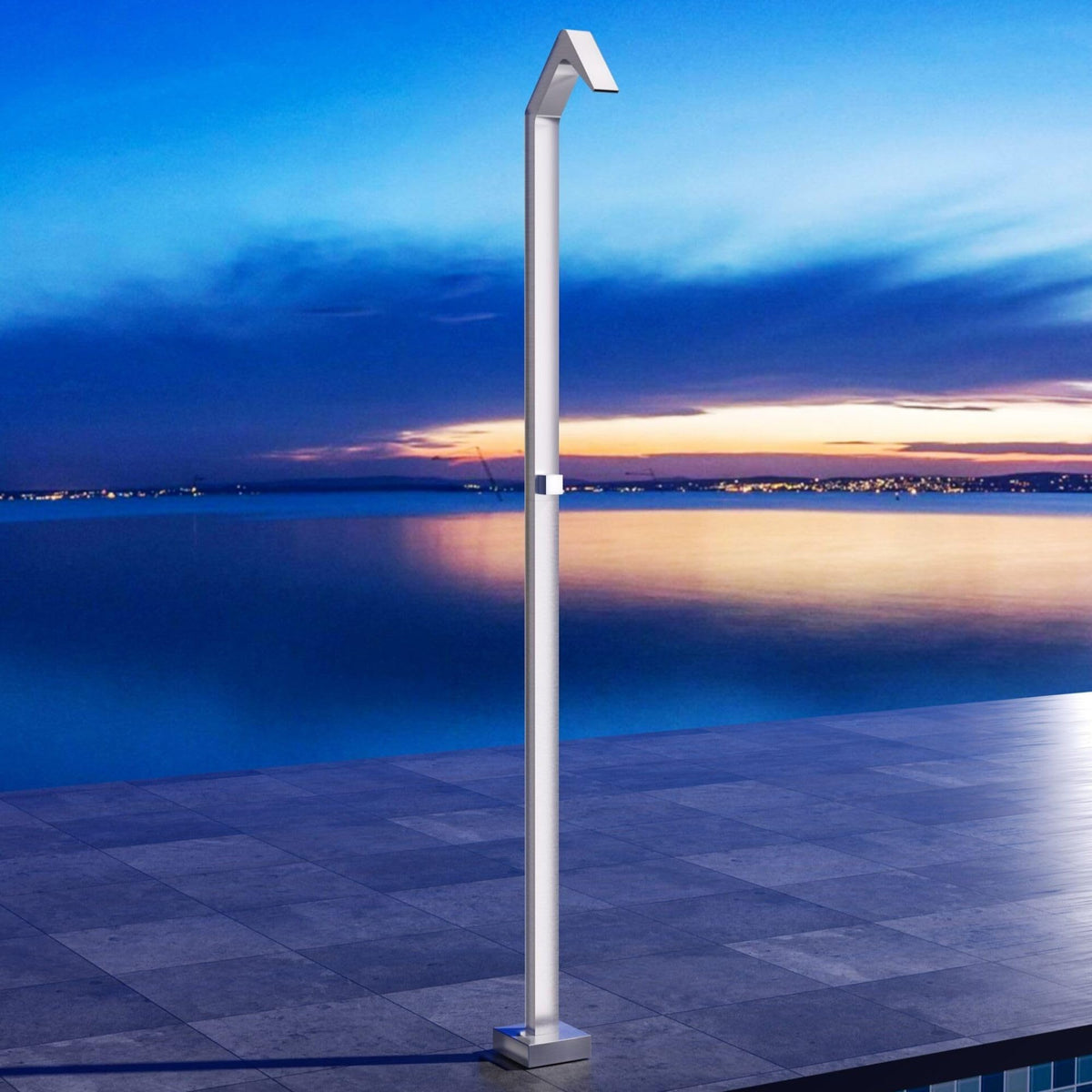 DUCHA PISCINA EXTERIOR EN ACERO INOX. S.316 SERIE NIAGARA