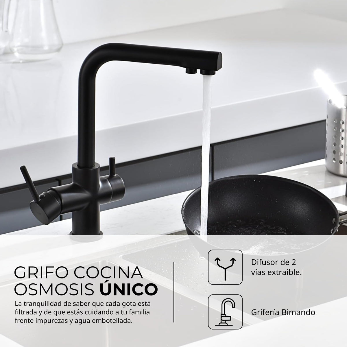 GRIFO DE COCINA OSMOSIS SERIE MARSELLA