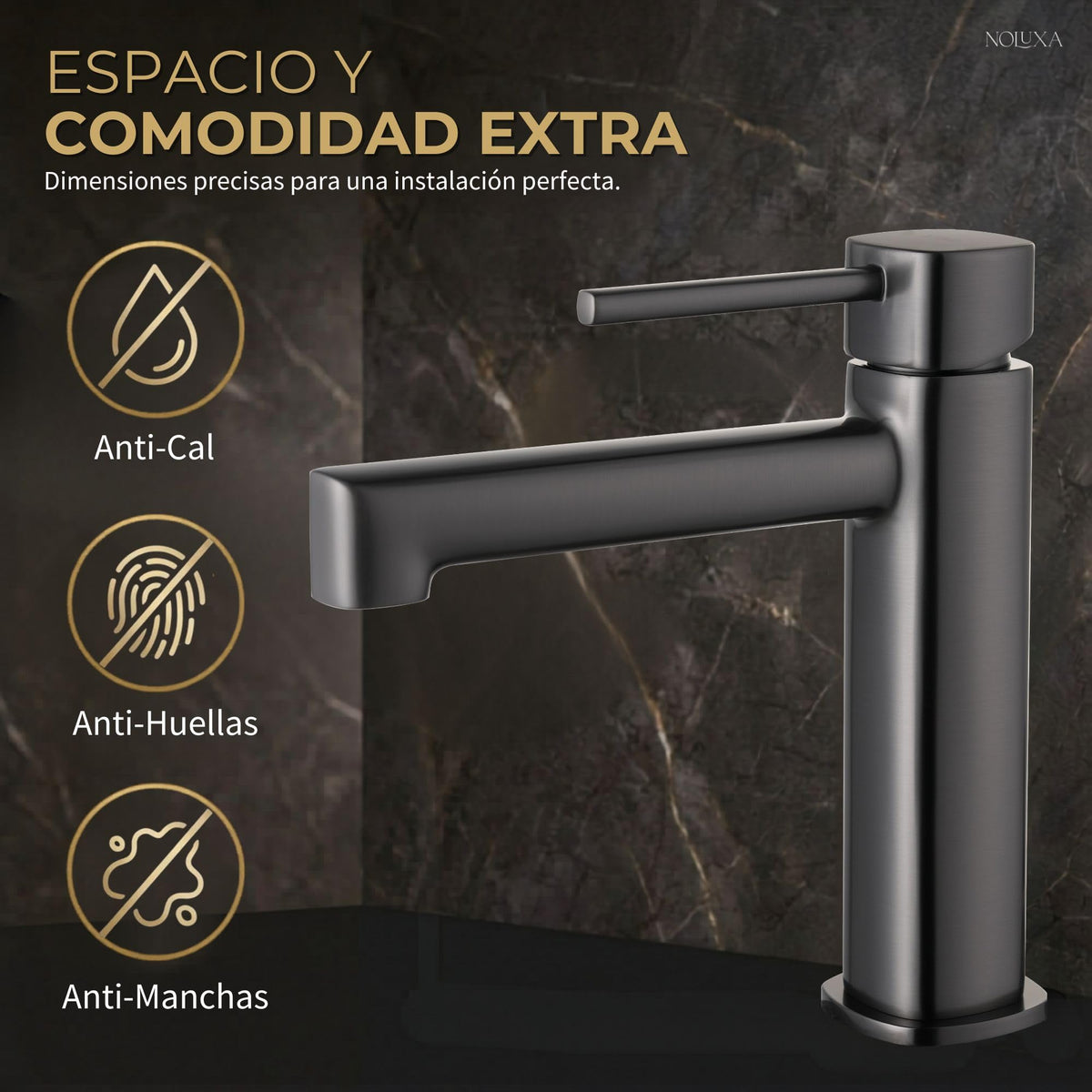 Mitigeur de lavabo à bec bas Série TOSCANA