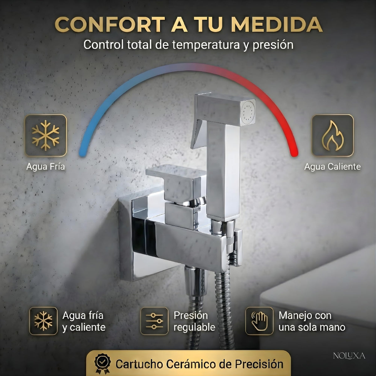 DUCHA HIGIÉNICA EMPOTRADA PARA WC SERIE IRLANDA