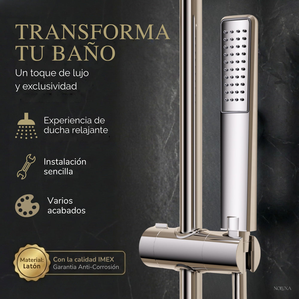 Coluna de banheira monocomando Série TOSCANA