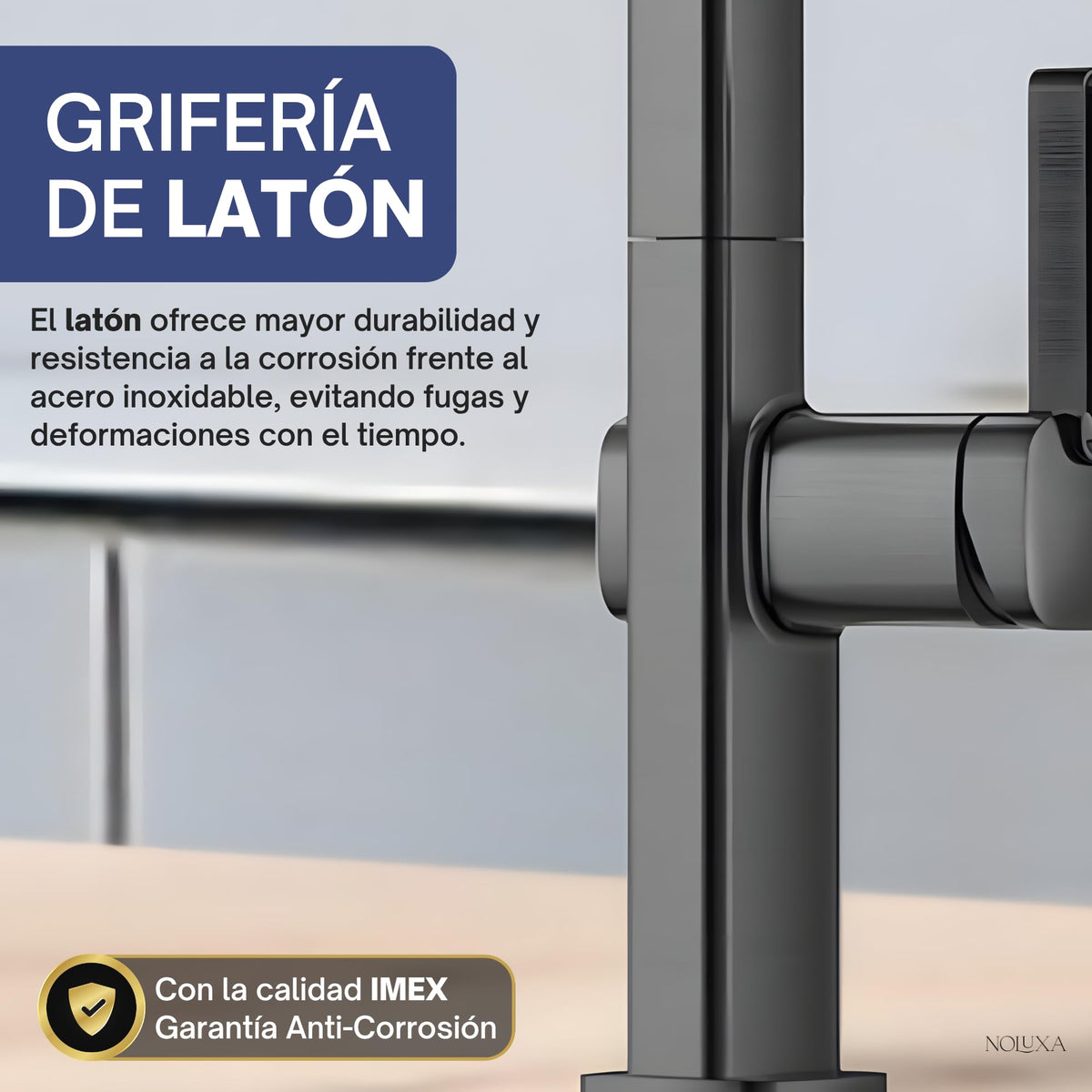 GRIFO DE COCINA EXTRAÍBLE CON DIFUSOR SERIE CANADA