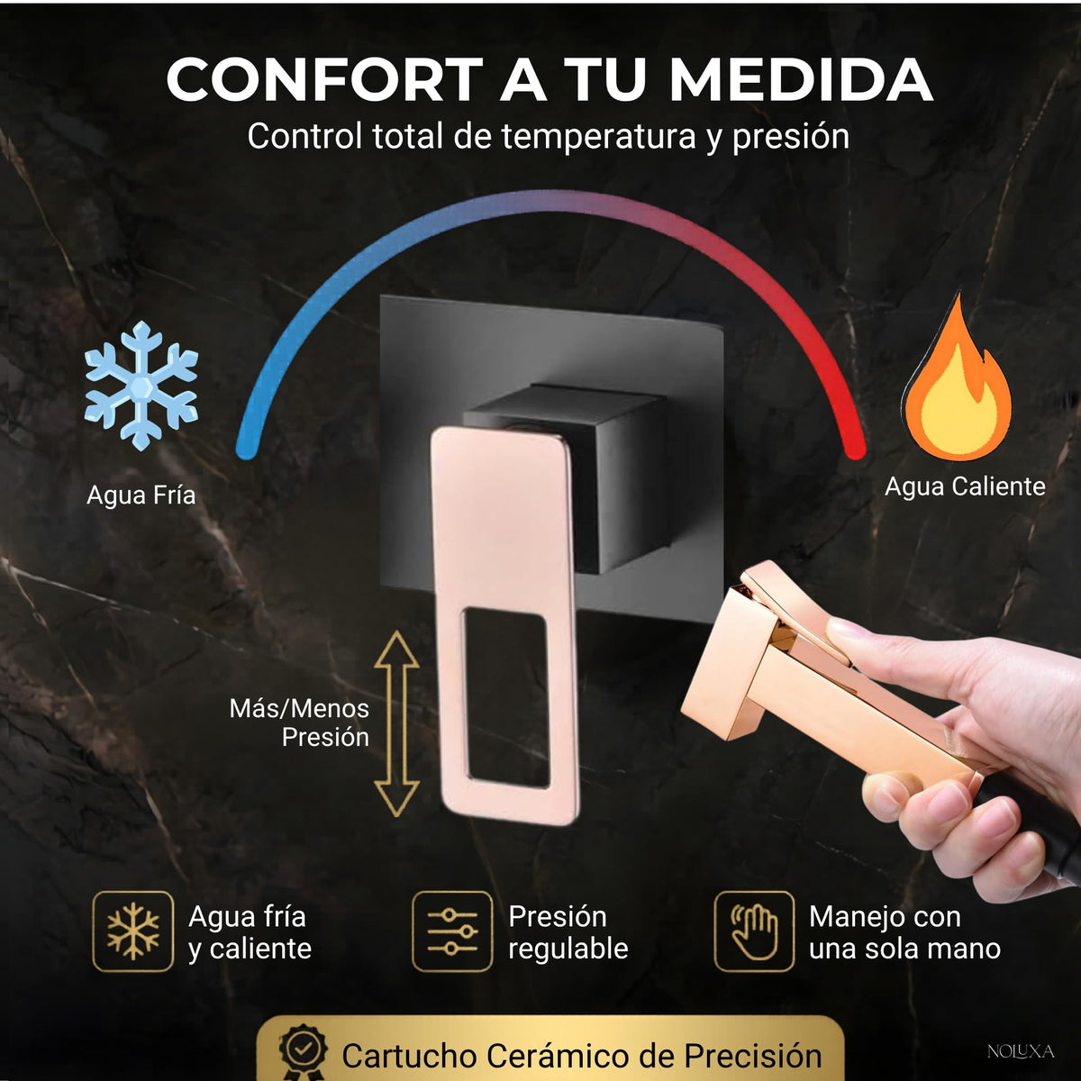 DUCHA HIGIÉNICA EMPOTRADA PARA WC SERIE SUECIA