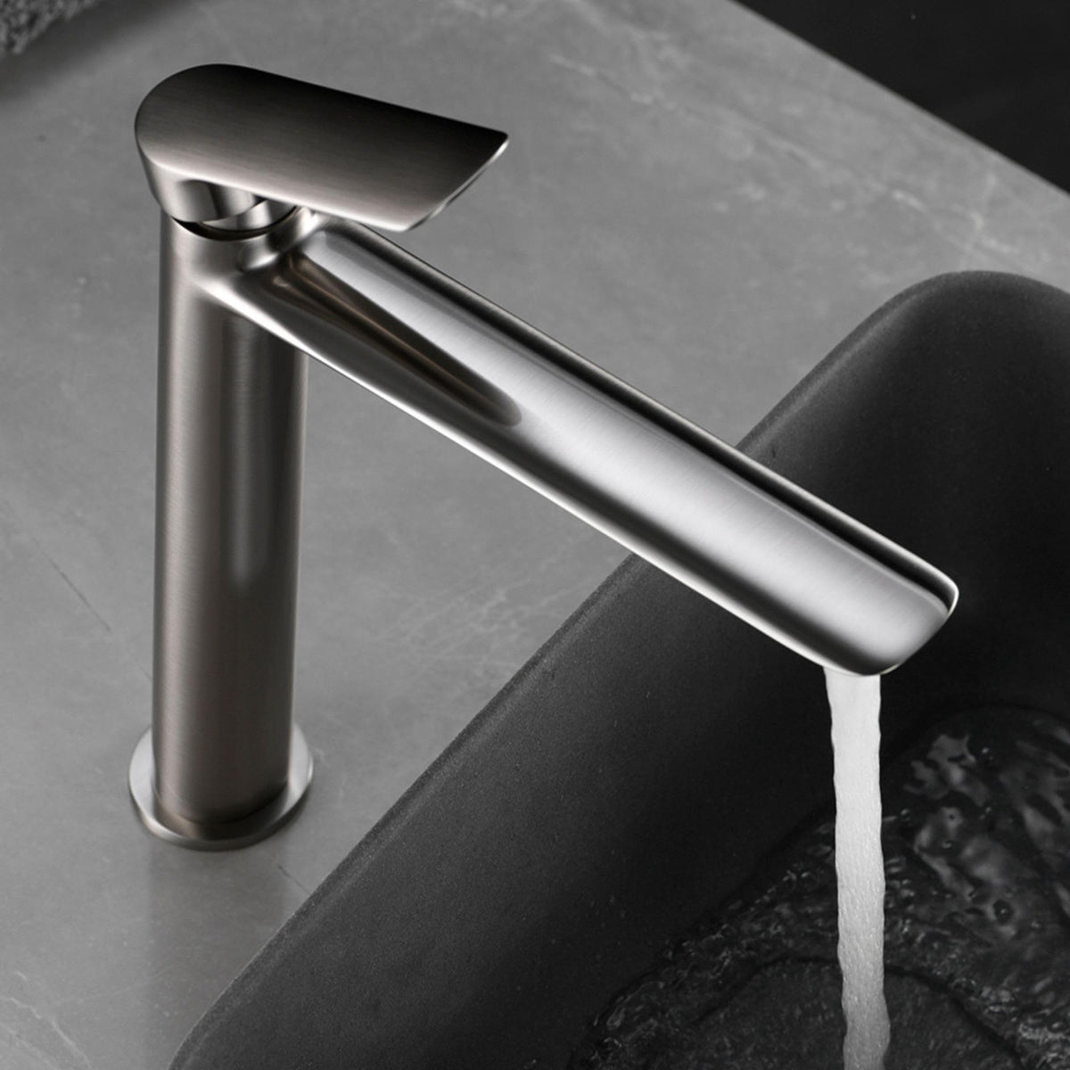 GRIFO LAVABO CAÑO ALTO MONOMANDO SERIE URAL