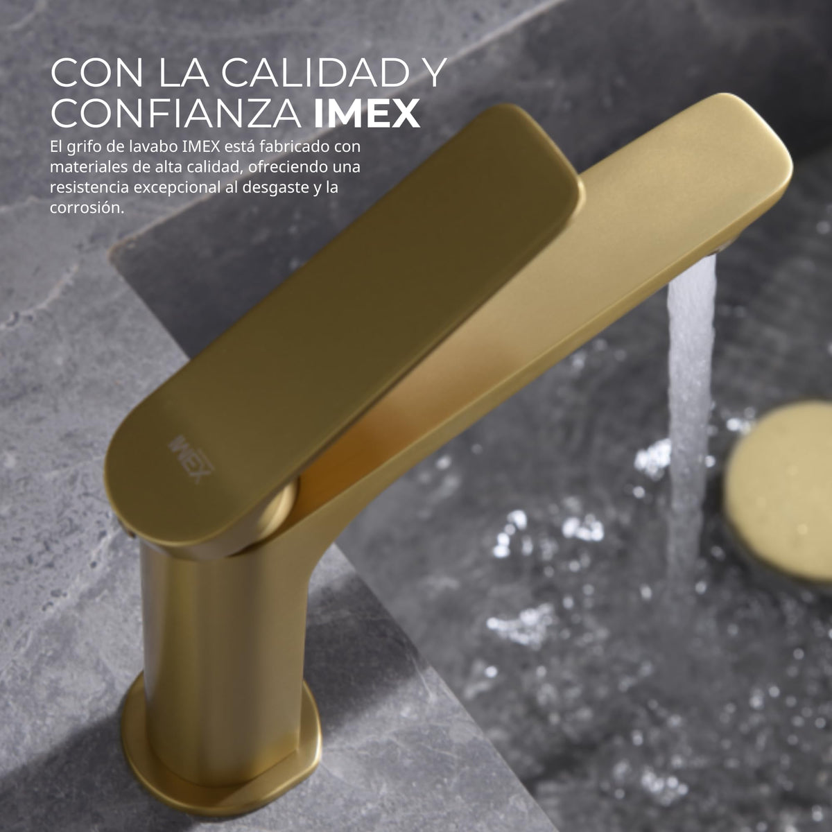 GRIFO LAVABO CAÑO BAJO MONOMANDO SERIE NÁPOLES