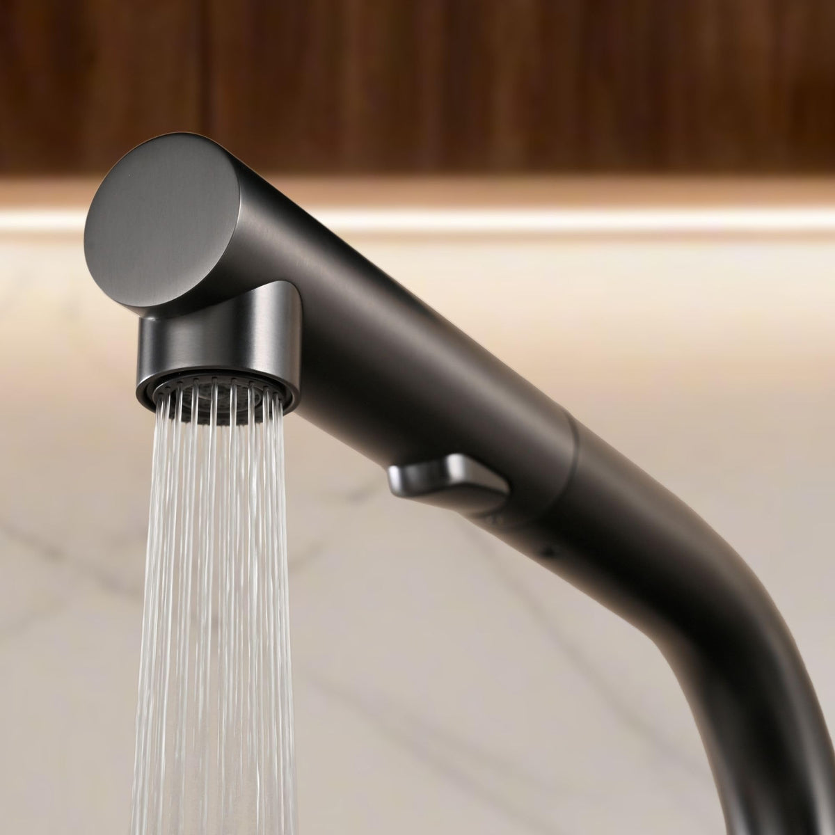 GRIFO DE COCINA EXTRAÍBLE CON DIFUSOR SERIE OPORTO