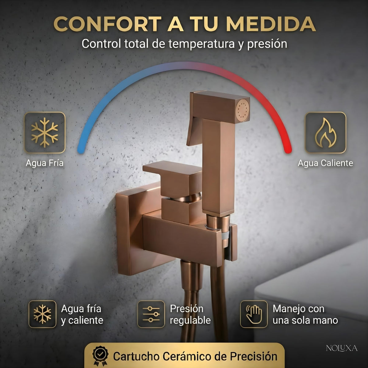 DUCHA HIGIÉNICA EMPOTRADA PARA WC SERIE IRLANDA