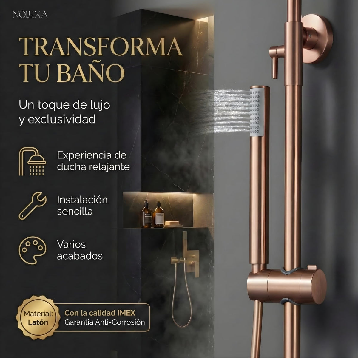 COLUMNA DE DUCHA MONOMANDO SERIE OLIMPO