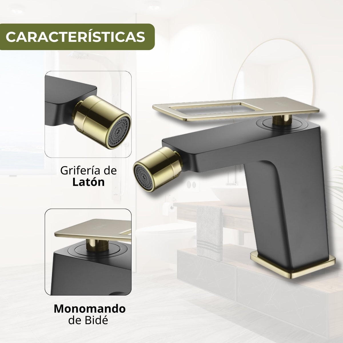 GRIFO BIDET MONOMANDO SERIE SUECIA