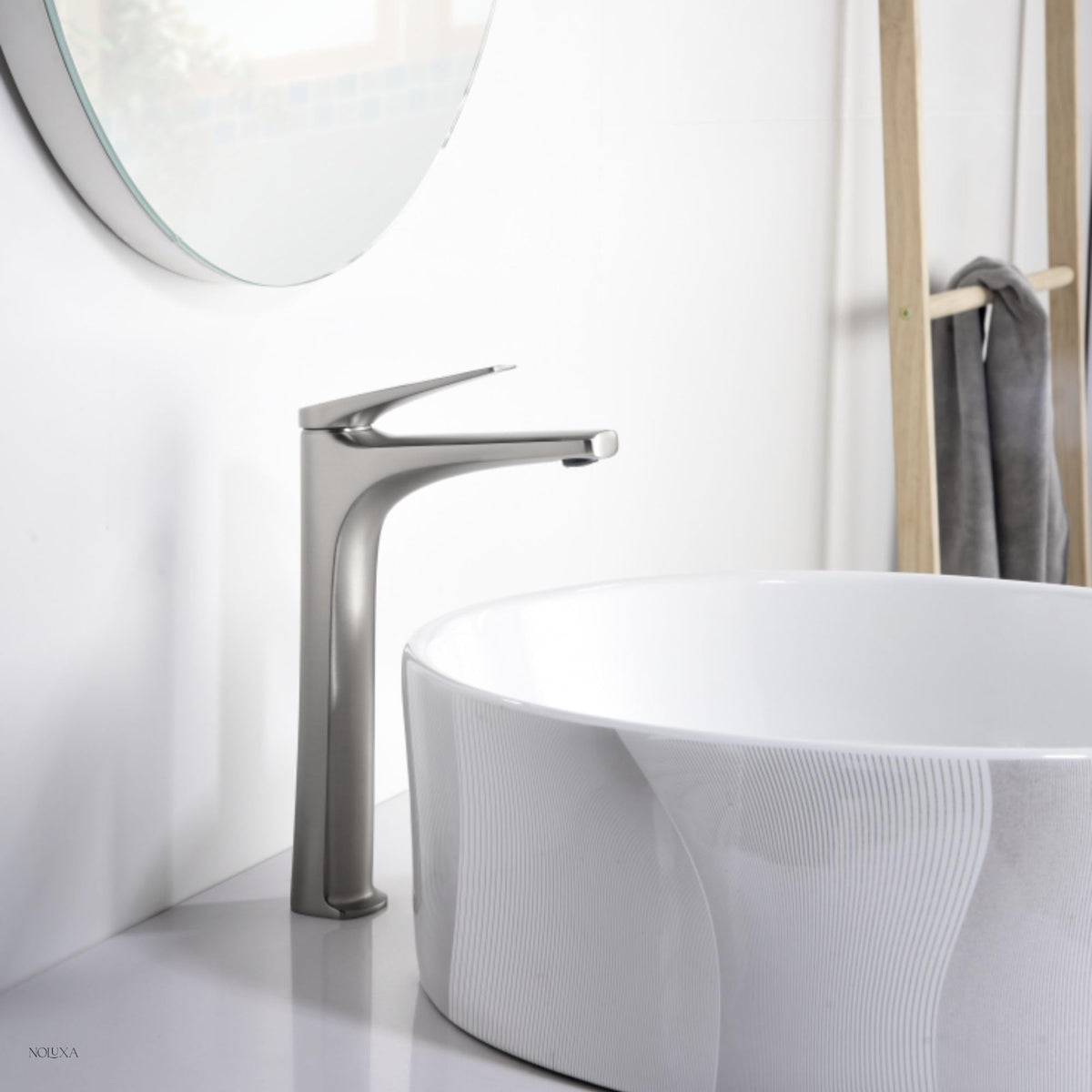 GRIFO LAVABO CAÑO ALTO MONOMANDO SERIE DELOS