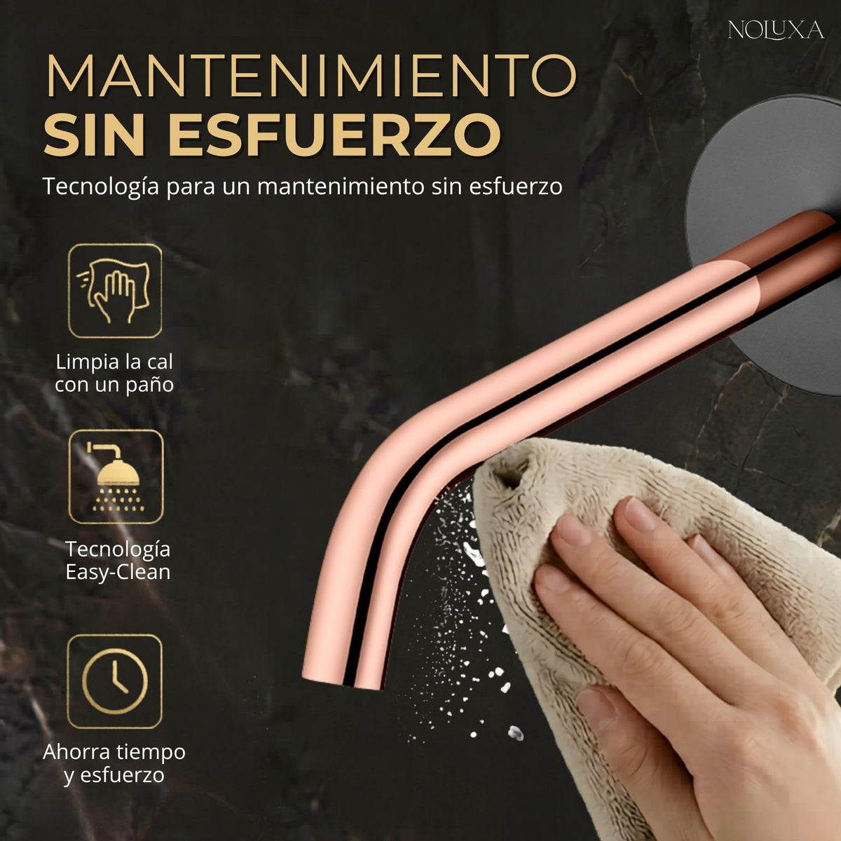 MONOMANDO EMPOTRADO LAVABO MILOS STICK Negro Mate
