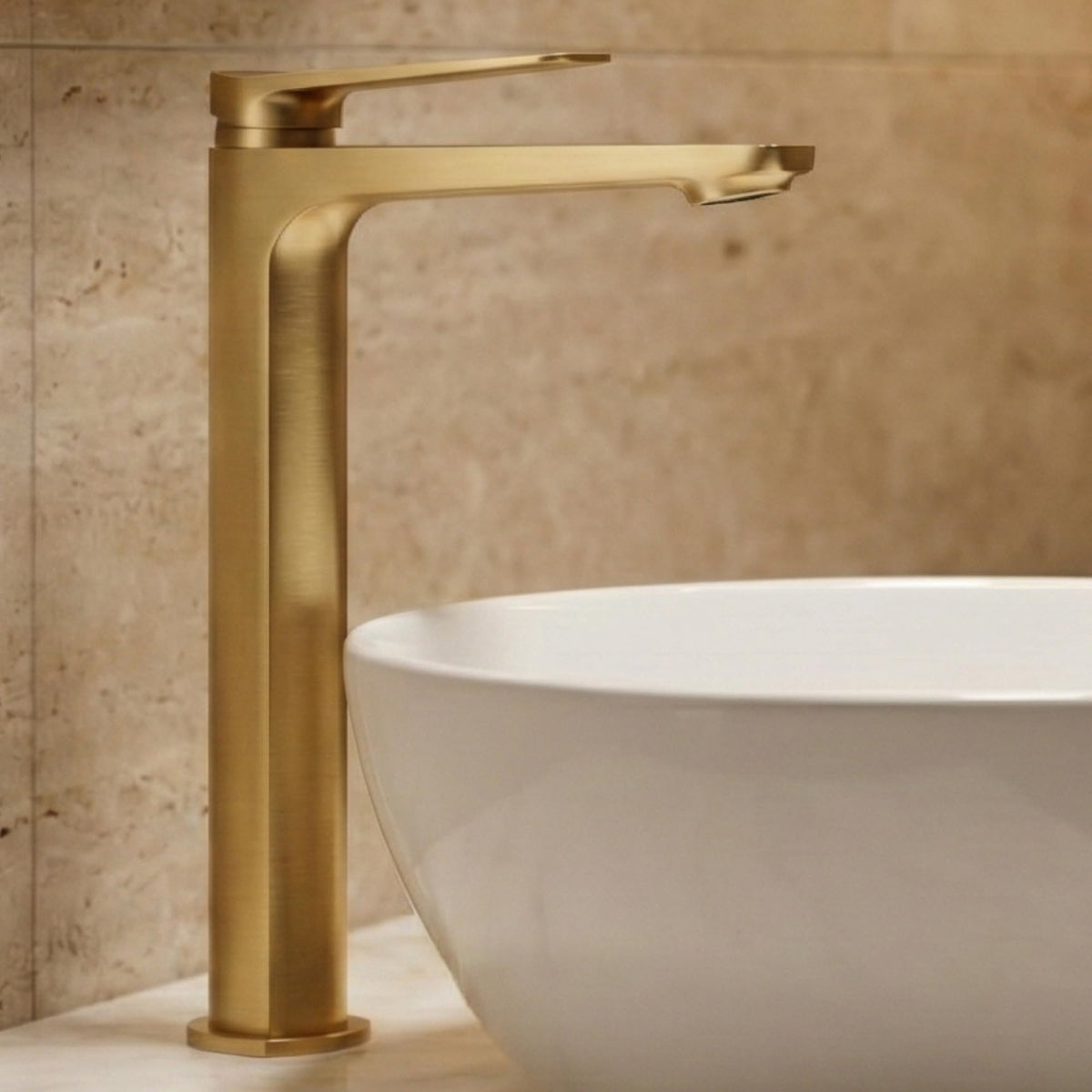 GRIFO LAVABO CAÑO ALTO MONOMANDO SERIE NÁPOLES