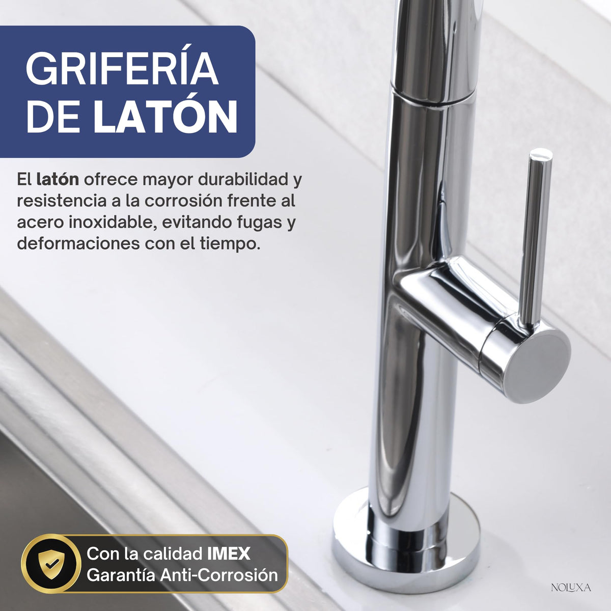 GRIFO DE COCINA EXTRAÍBLE CON DIFUSOR SERIE SAMOA