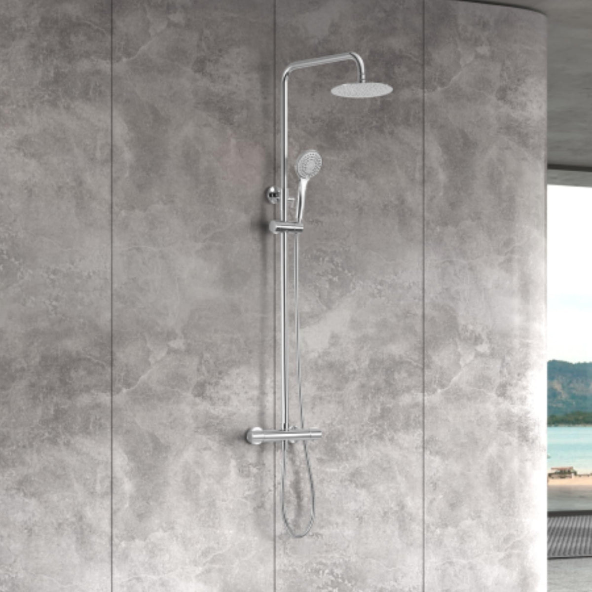 COLUMNA DE DUCHA TERMOSTÁTICA SERIE ECO-KENT