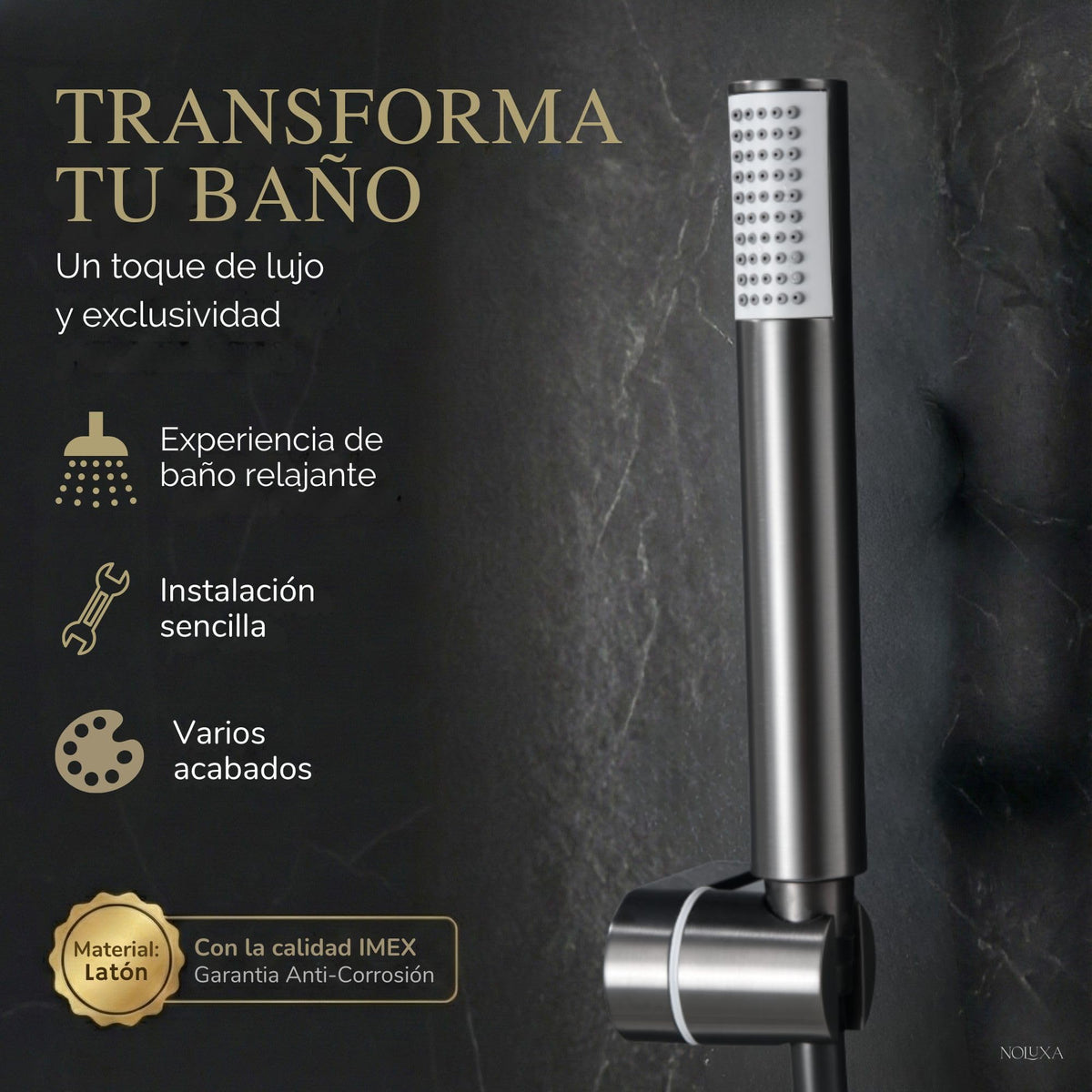 GRIFO BAÑERA Y DUCHA TERMOSTÁTICO SERIE GÉNOVA