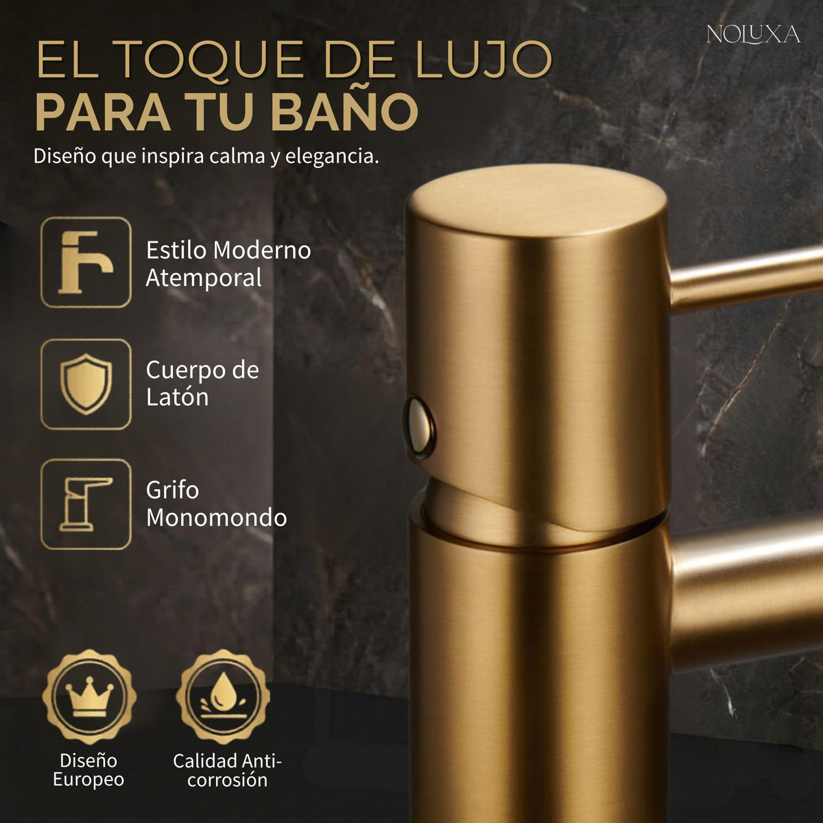 Mitigeur de lavabo à bec bas Série MONZA