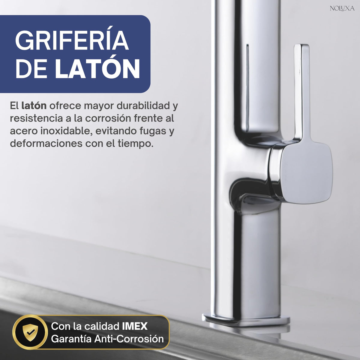 GRIFO DE COCINA EXTRAÍBLE CON DIFUSOR SERIE MENORCA