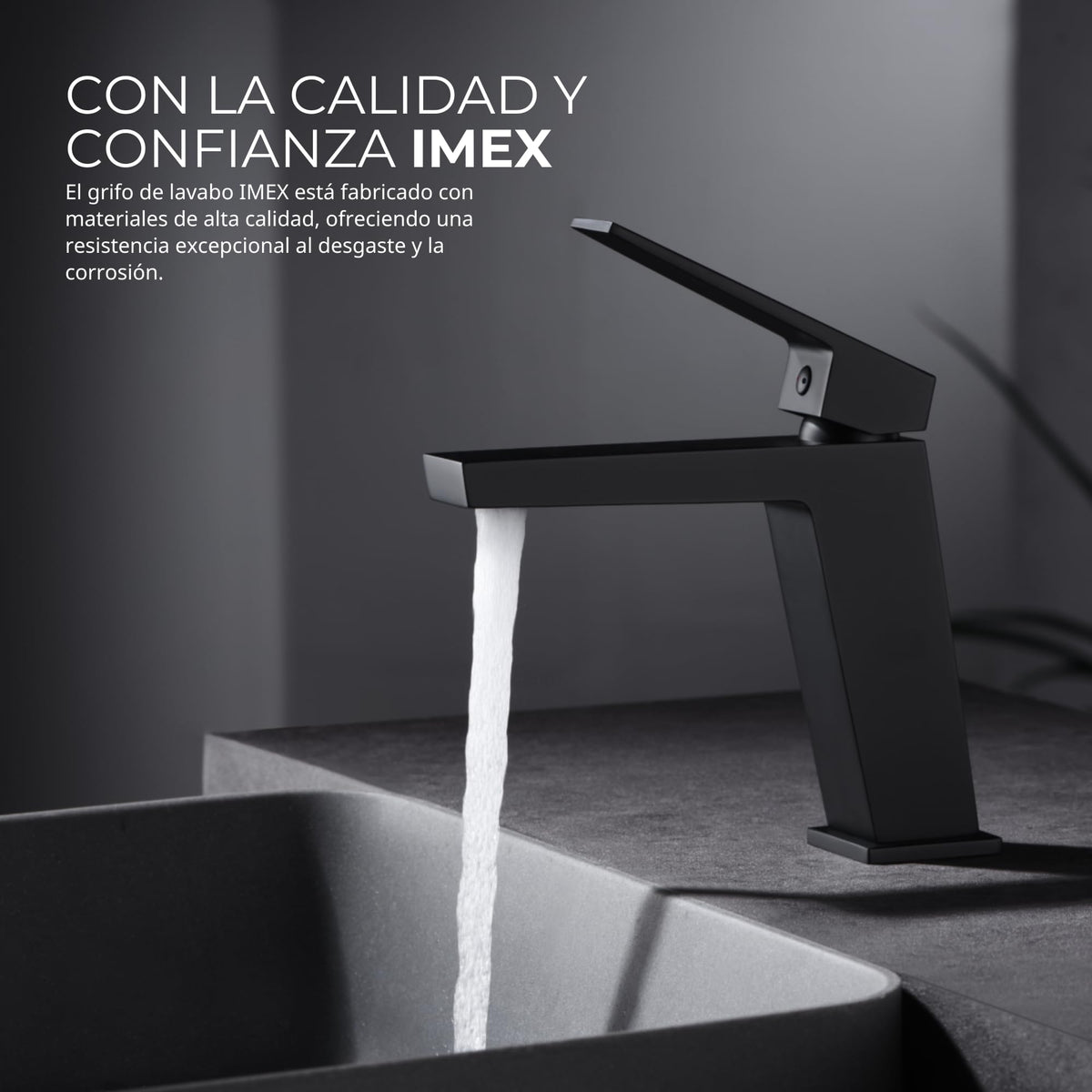 GRIFO LAVABO CAÑO BAJO MONOMANDO SERIE ART