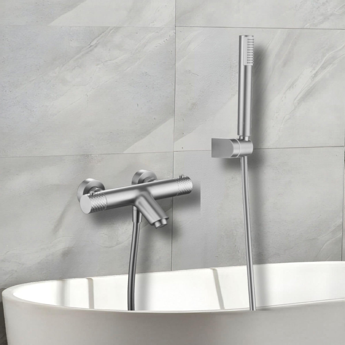 GRIFO BAÑERA Y DUCHA TERMOSTÁTICO SERIE GÉNOVA