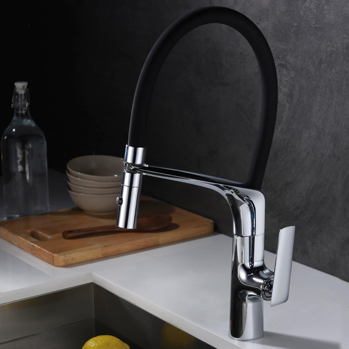 GRIFO DE COCINA EXTRAÍBLE CON DIFUSOR SERIE LANZAROTE