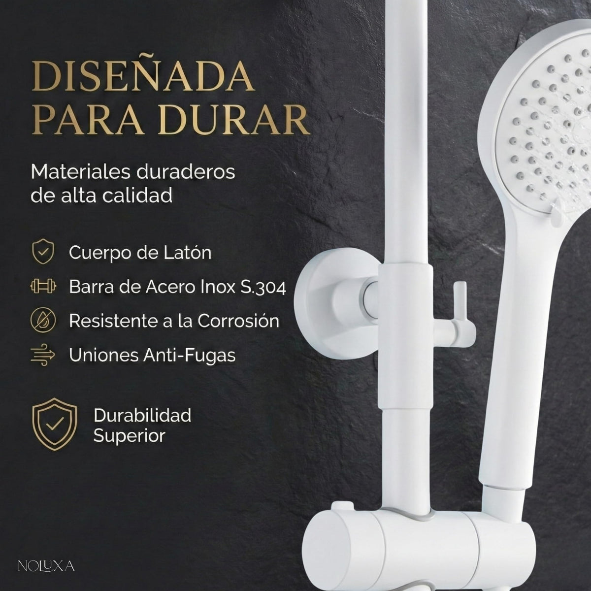COLUMNA DE DUCHA TERMOSTÁTICA SERIE KENT