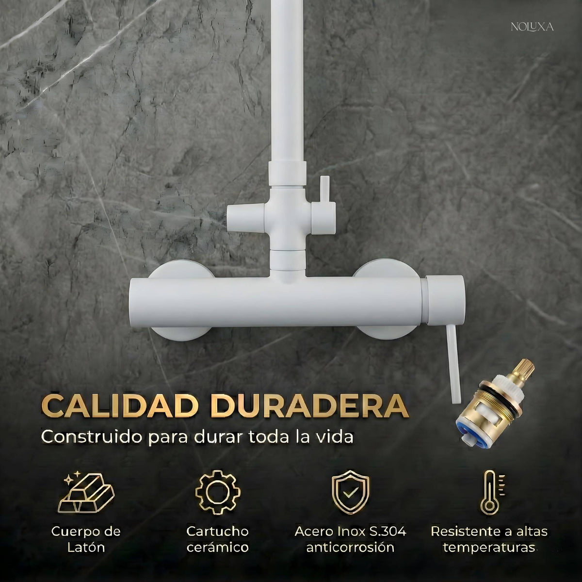 COLUMNA DE DUCHA MONOMANDO SERIE MILOS STICK