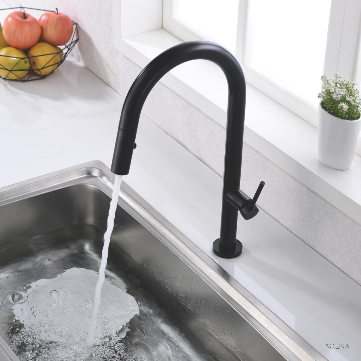 GRIFO DE COCINA EXTRAÍBLE CON DIFUSOR SERIE SAMOA