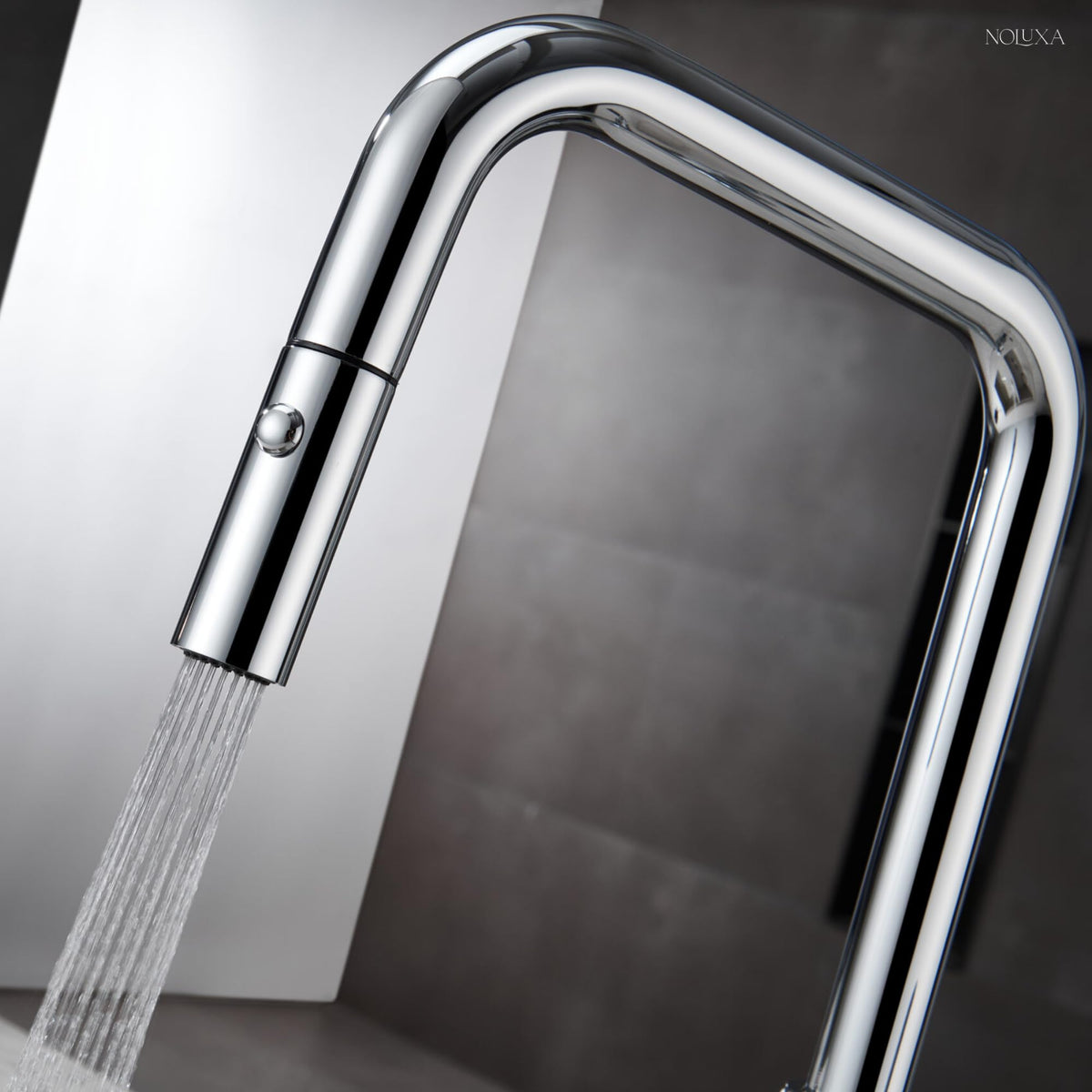 GRIFO DE COCINA EXTRAÍBLE CON DIFUSOR SERIE NIZA
