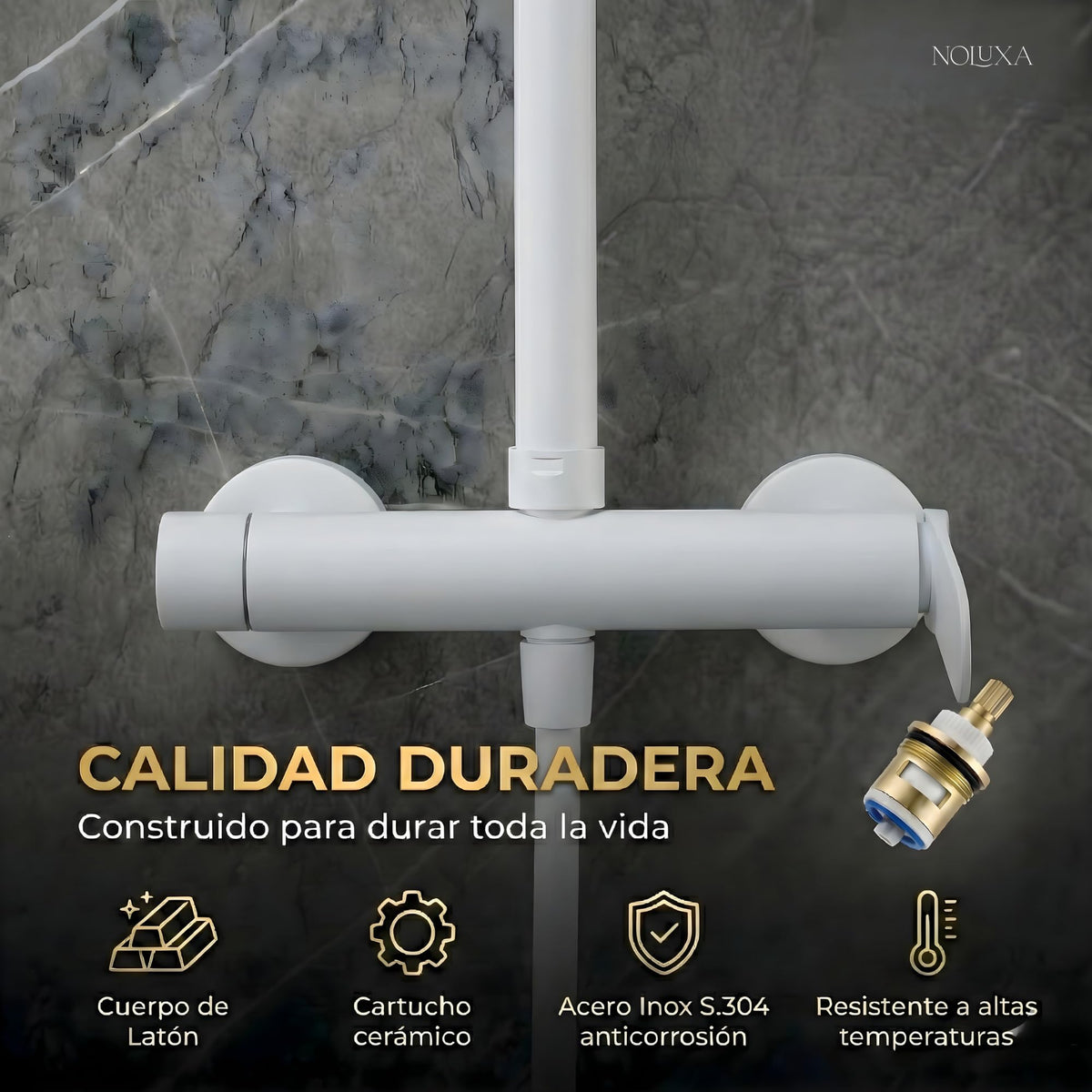 COLUMNA DE DUCHA MONOMANDO SERIE DINAMARCA