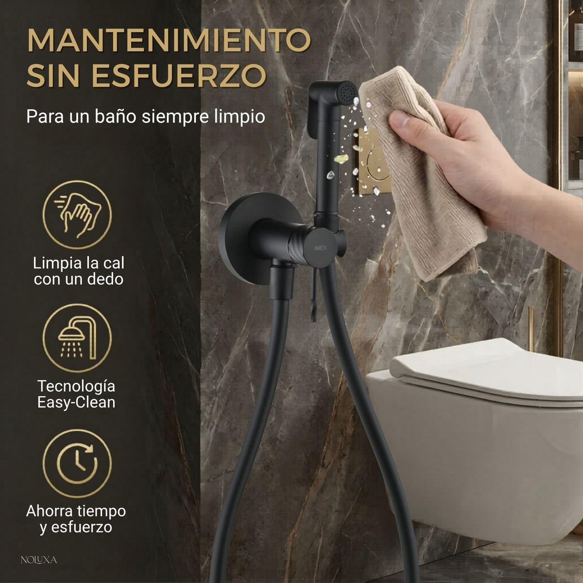 DUCHA HIGIÉNICA EMPOTRADA PARA WC SERIE BLESS