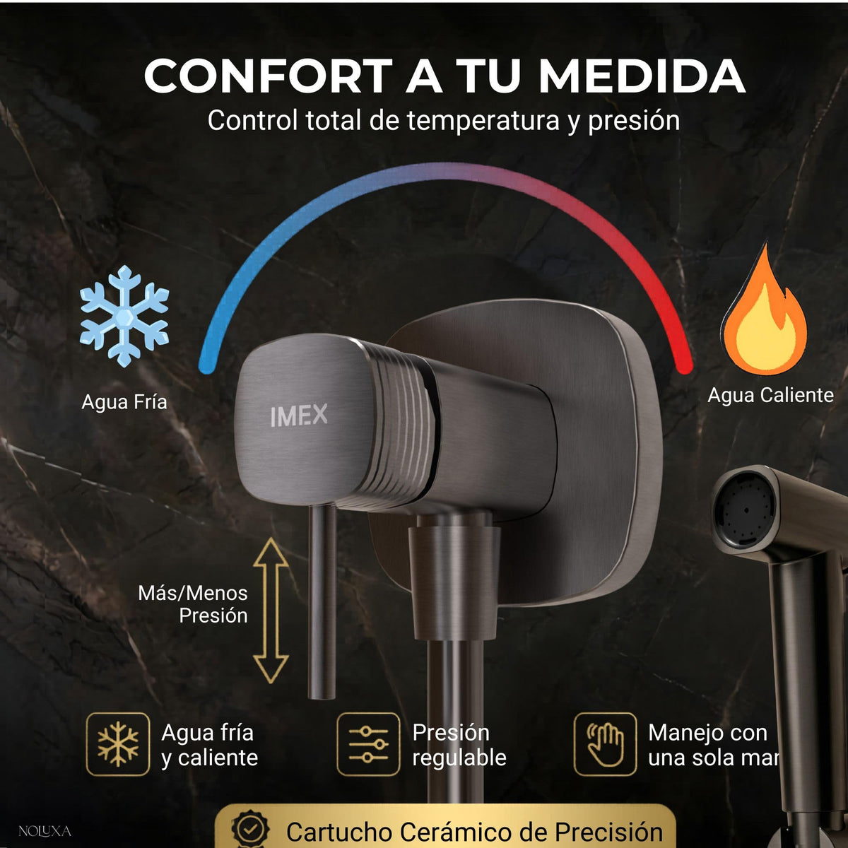 DUCHA HIGIÉNICA EMPOTRADA PARA WC SERIE FIRENZE
