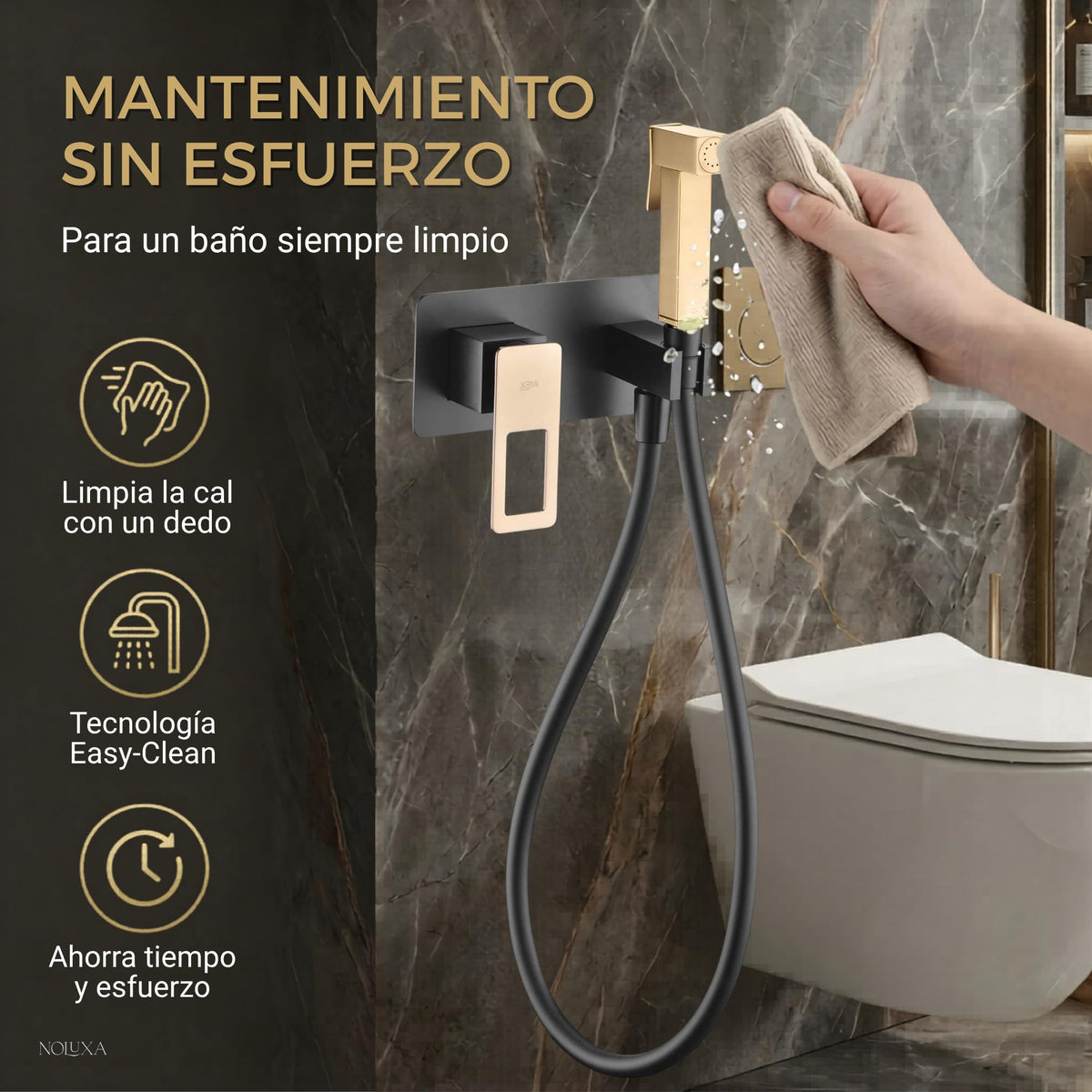 DUCHA HIGIÉNICA EMPOTRADA PARA WC SERIE SUECIA