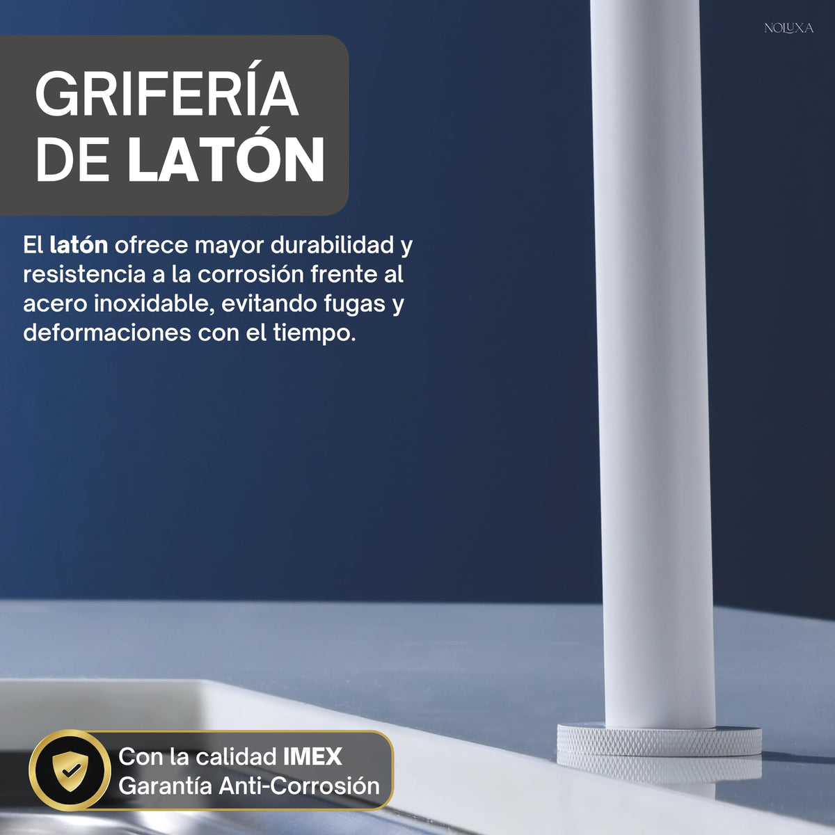 GRIFERÍA DE COCINA MANACOR Blanco Mate