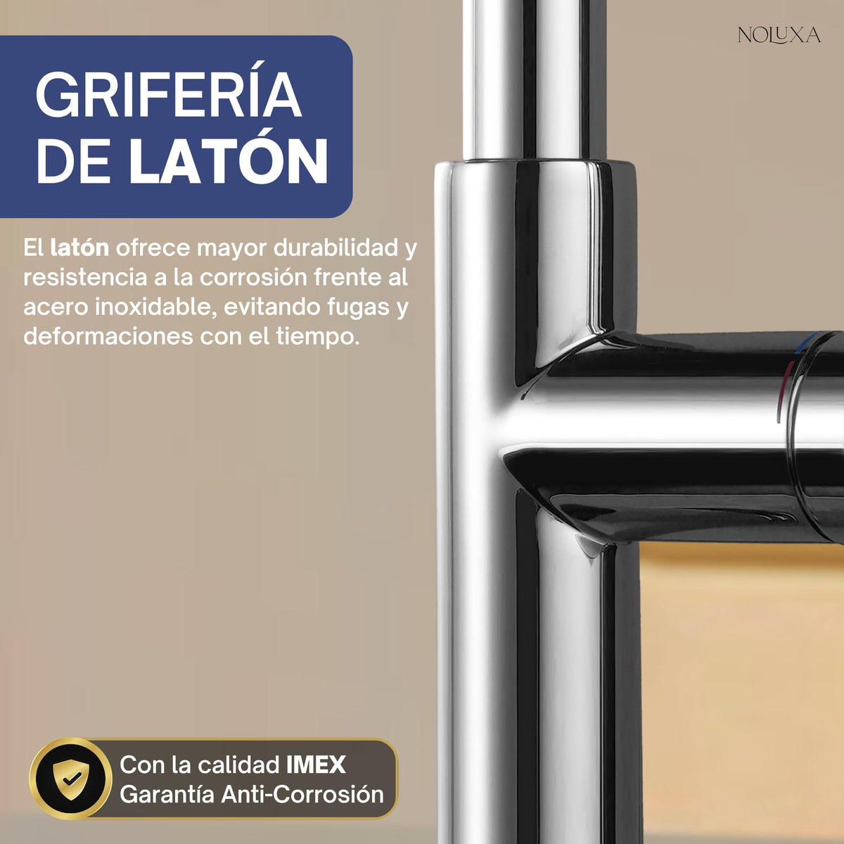 GRIFO DE COCINA EXTRAÍBLE CON DIFUSOR SERIE VENETO