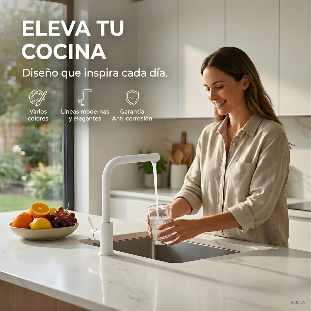 GRIFO DE COCINA EXTRAÍBLE SERIE MALTA
