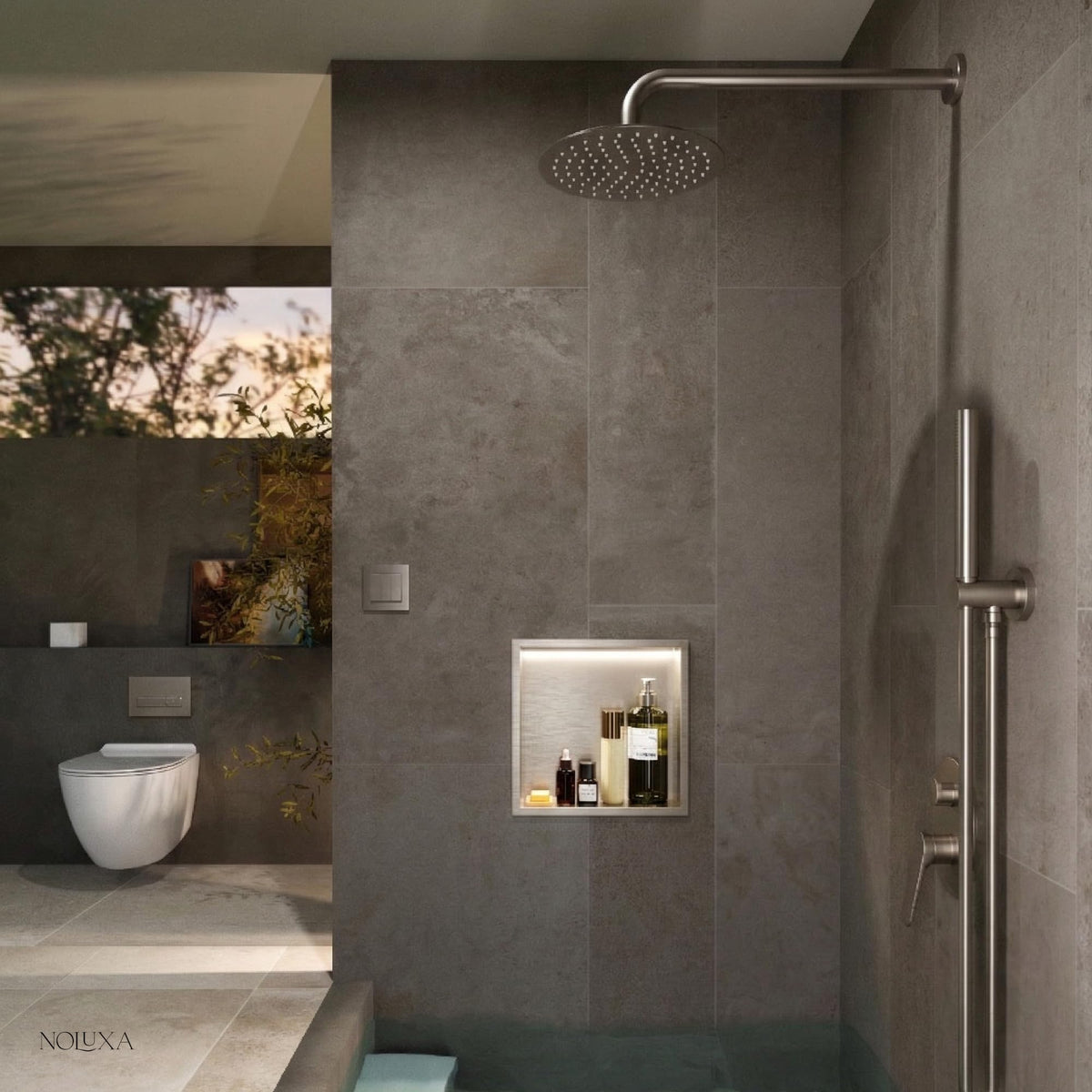 HORNACINA CUADRADA 33X33CM CON LUZ LED SERIE INDIC