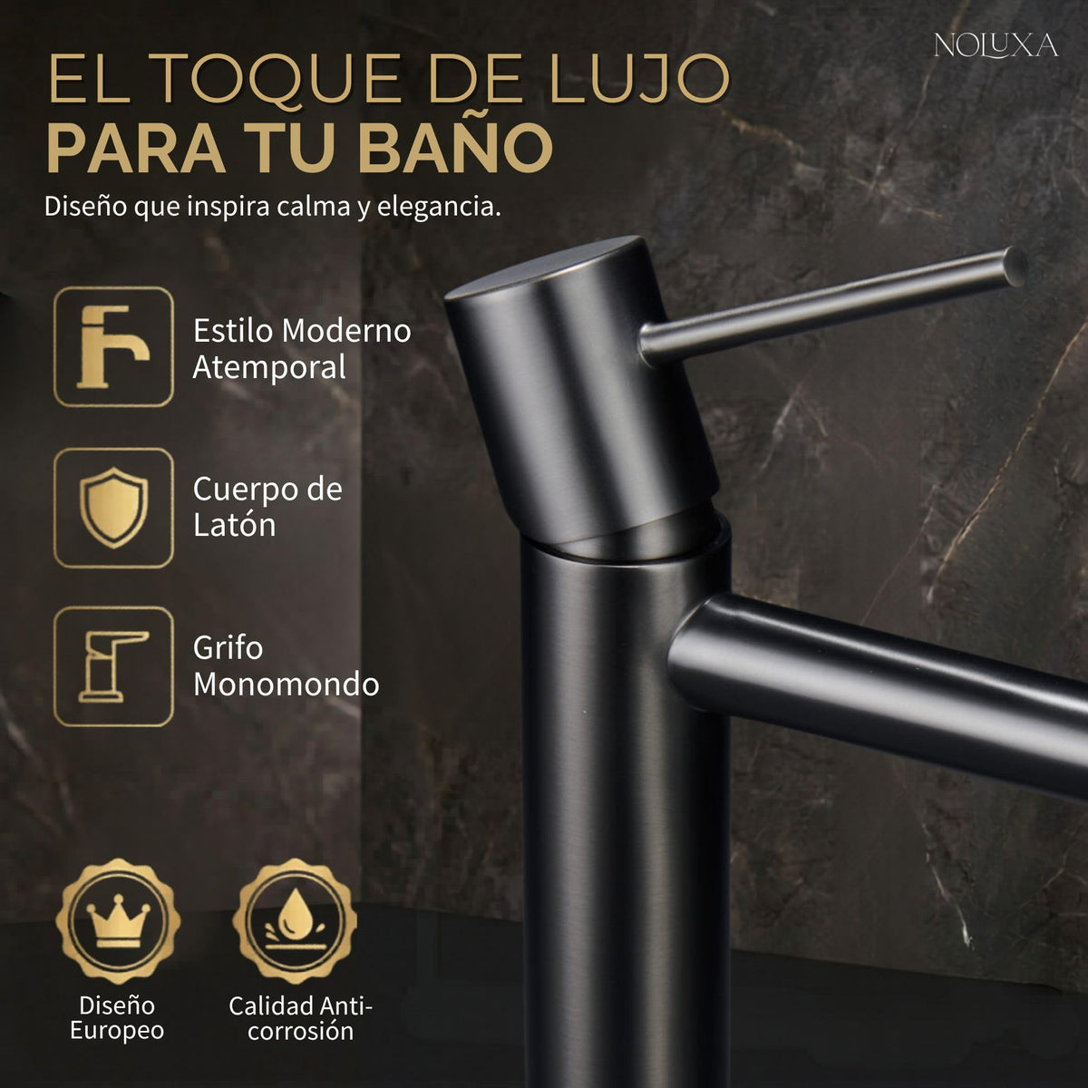 Mitigeur de lavabo à bec bas Série MONZA